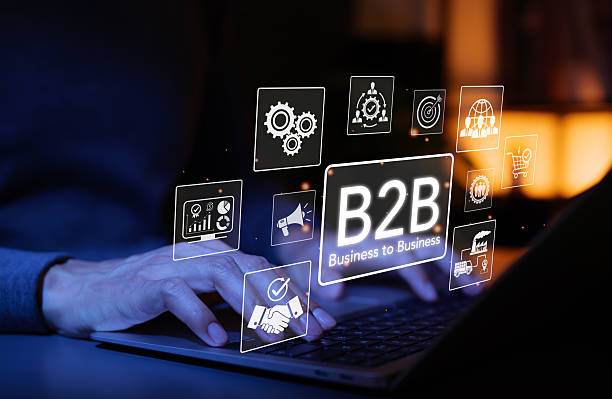 B2B sales automation dashboard showing automated lead qualification, follow-up sequences, and CRM integration for sales teams