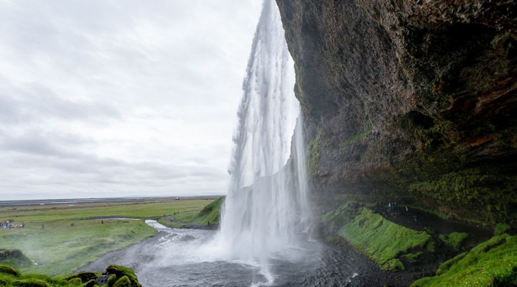 Beautiful waterfall that you can walk behind.