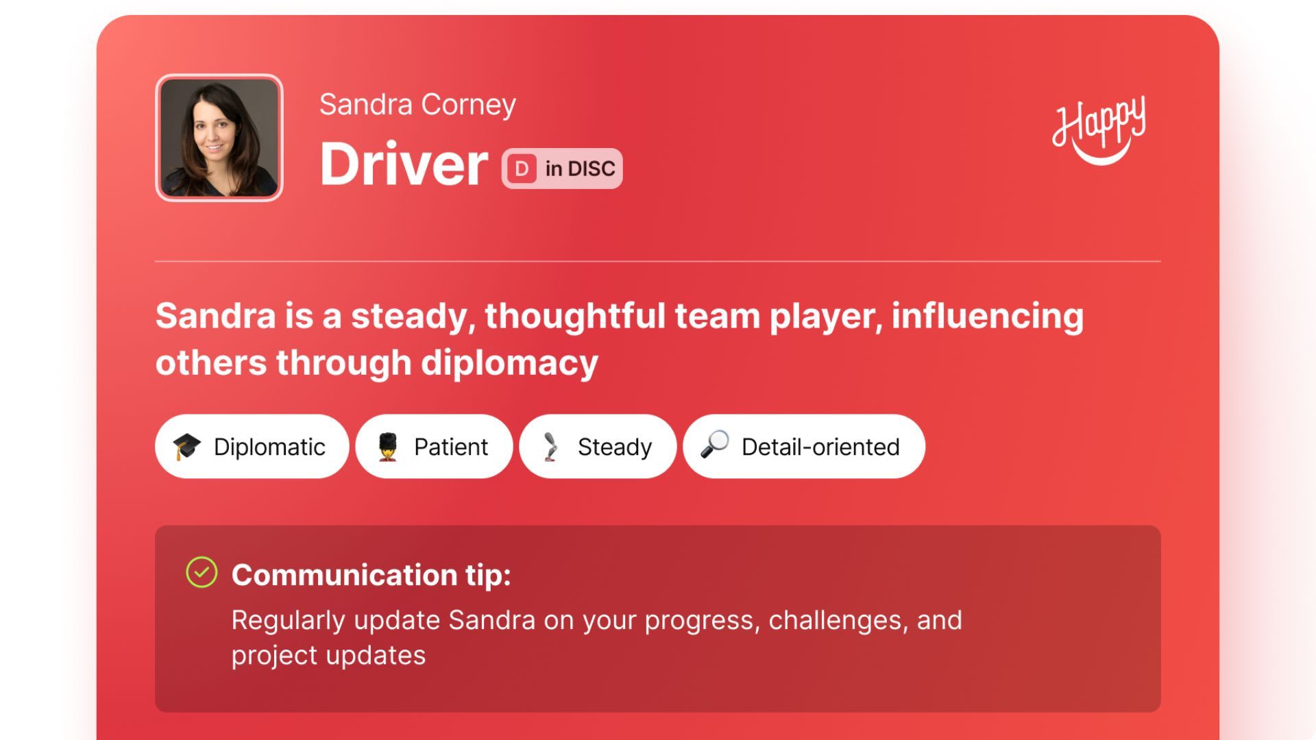 Image of Happy's Workstyle, demonstrating how the platform can improve communication and team dynamics. 