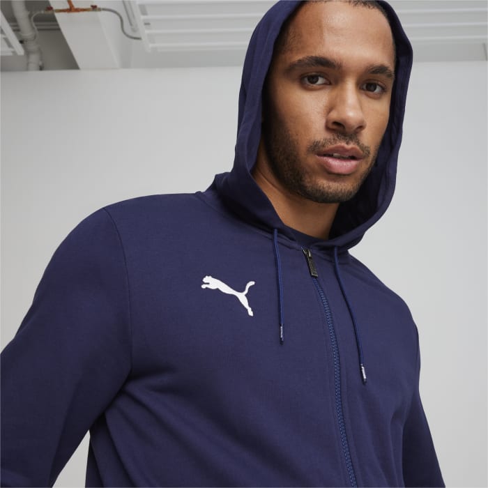 TeamGOAL Casuals Full-Zip Hoodie – Puma Navy-Puma White