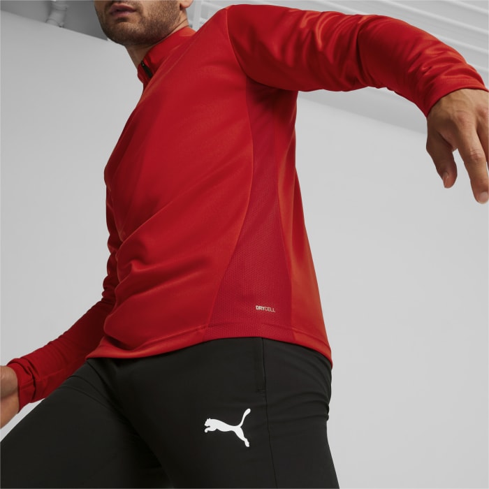 TeamGOAL Training 1/4 Zip Top - Puma Black – Puma Navy-Puma White-Persian Blue
