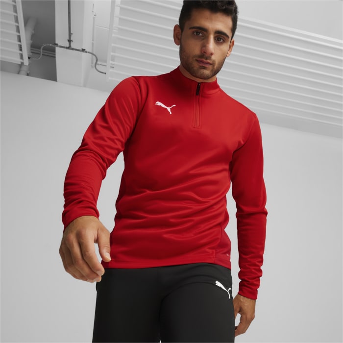 TeamGOAL Training 1/4 Zip Top - Puma Black – Puma Navy-Puma White-Persian Blue