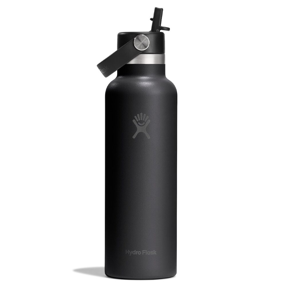 21 OZ STANDARD FLEX STRAW CAP BLACK