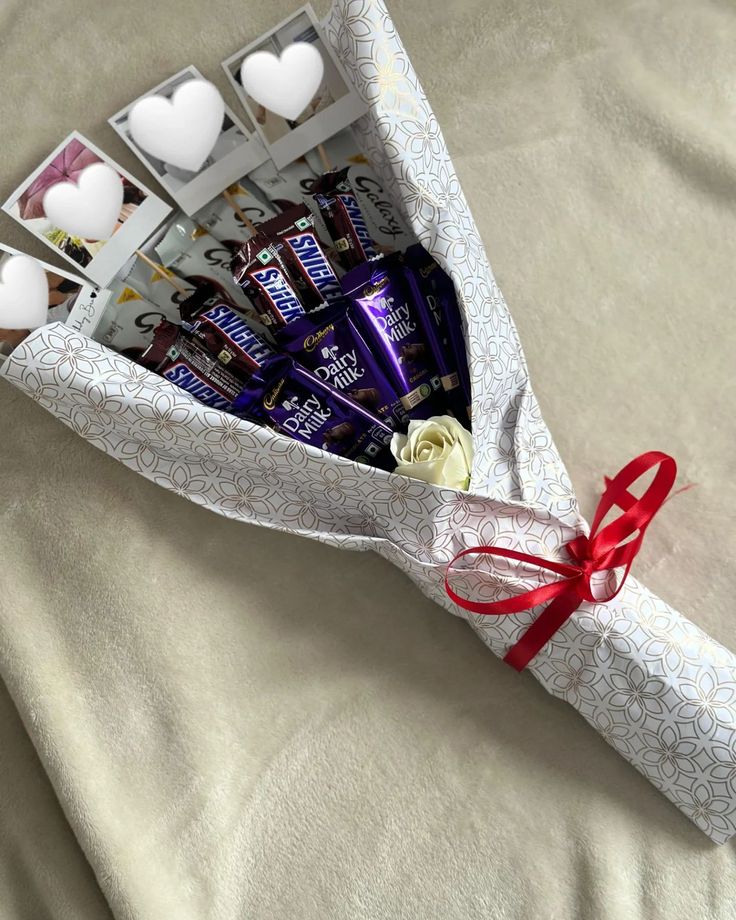 Personalized photo chocolate gift box for anniversary