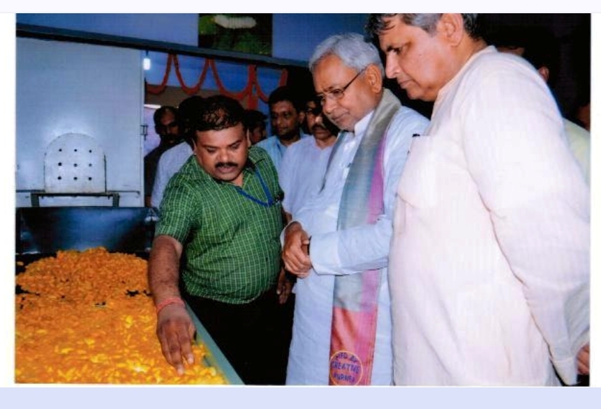 Visit of CM Bihar Sri Nitish Kumar at Silk Reeling unit at Kishanganj