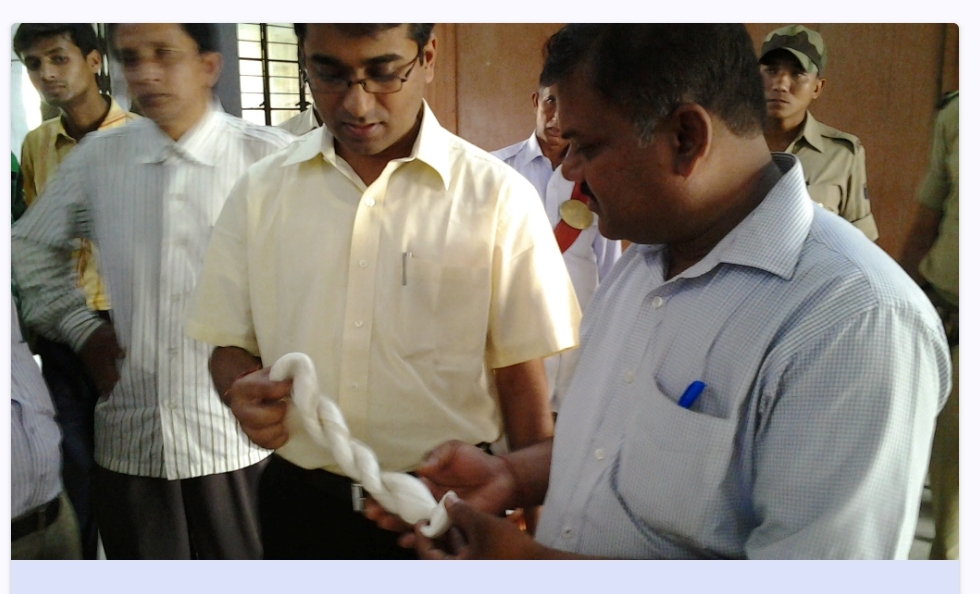 Visit of Silk Reeling Unit Kishanganj by DM Sri S.Pudkalkutti