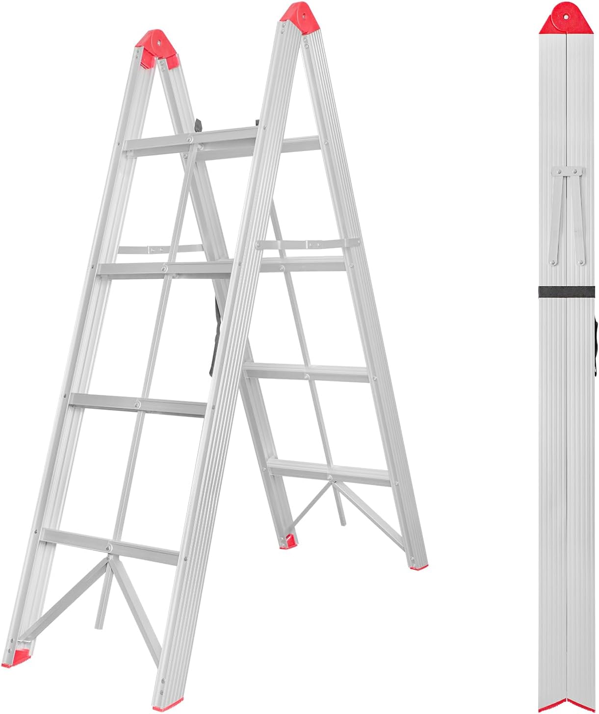 Jawsons 4 Step Aluminium Foldable Ladder