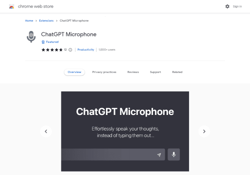 chatgpt microphone