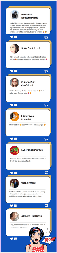 Průběžné mazání fotek z mobilního telefonu