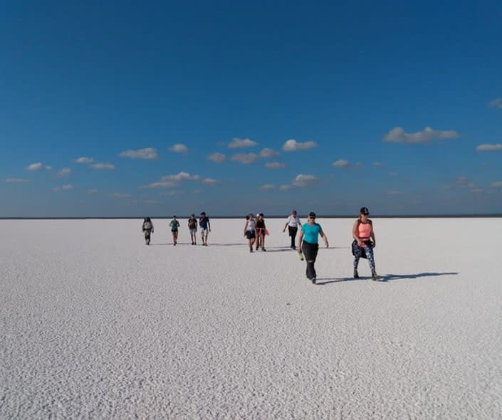 imagen de las Salinas Grandes en Córdoba Argentina