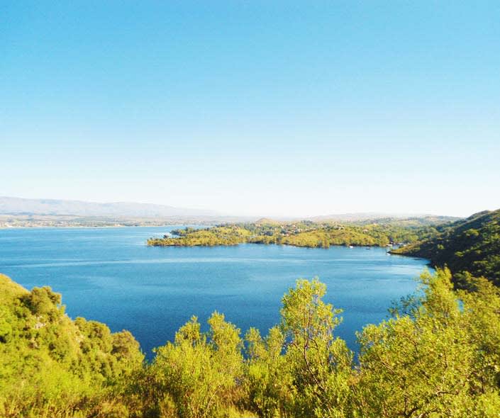 imagen del Dique los Molinos en Córdoba Argentina