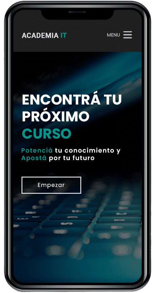 Sitio web para una academia online, versión 1