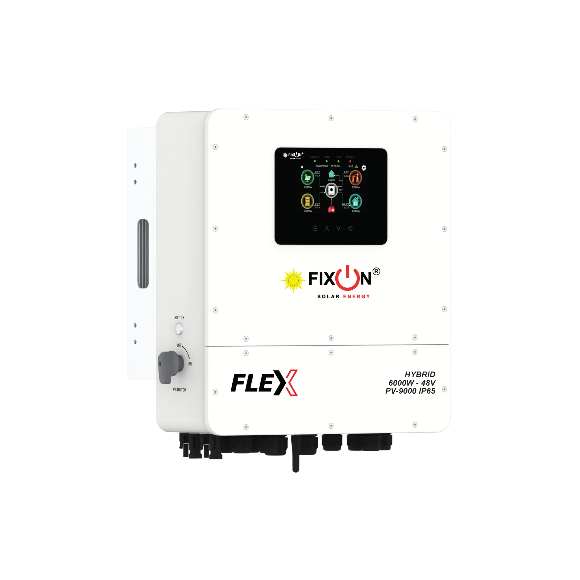 Fixon Flex 6KW PV9000 48V Hybrid Solar Inverter | PV 9000 IP65 Rated