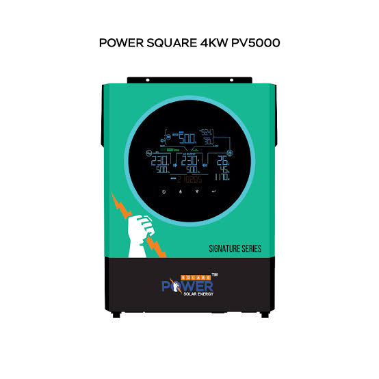 Power Square 4KW PV5000 Hybrid Solar Inverter | 24V 4000W with Circular LCD