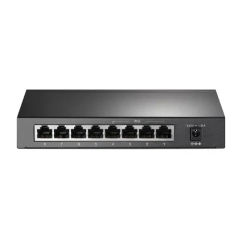 SWITCH POE+*8 PUERTOS GIGABIT