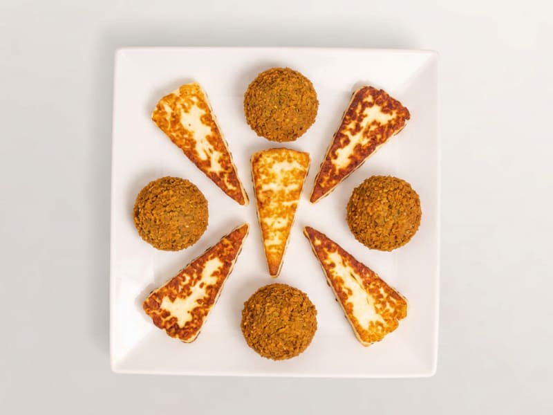 Falafel oder Halloumi