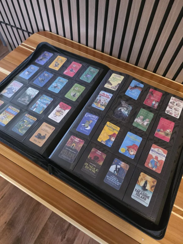 Kay's Yoto card labels, printed on US Legal, Library Pouch size, using Laminated Paper