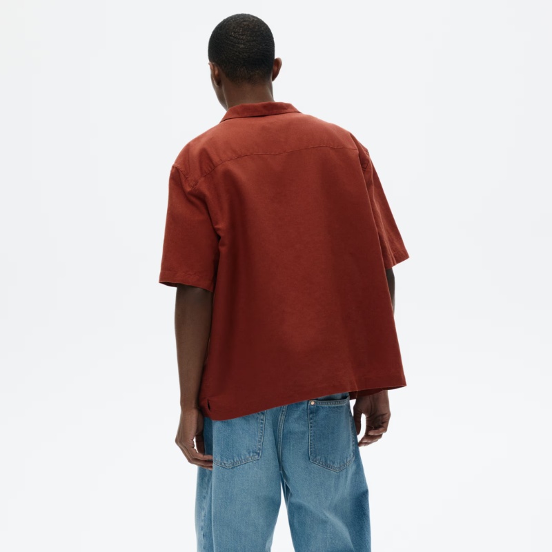Relaxed Fit Linen-blend resort shirt