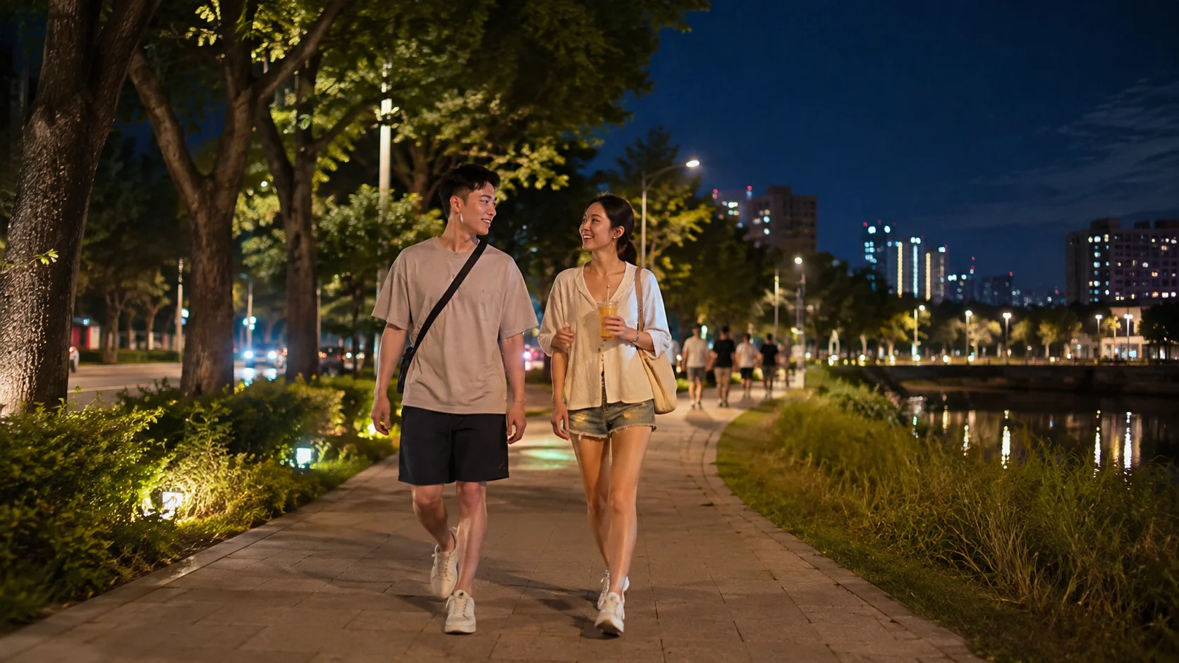 台中晚上散步去哪？台中公園、柳川、草悟道夜間散步路線