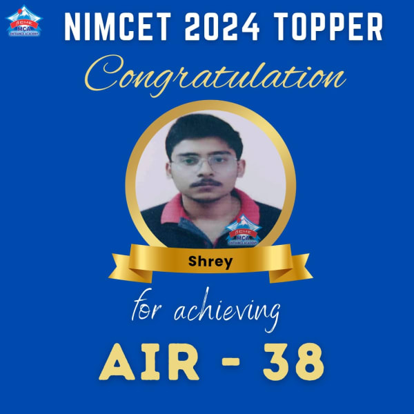 Shrey — AIR 38, NIMCET 2024 topper photo, ACME Academy