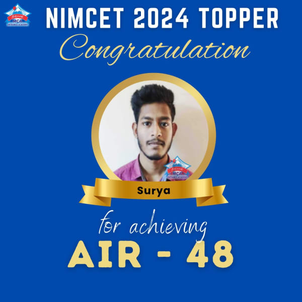Surya — AIR 48, NIMCET 2024 topper photo, ACME Academy