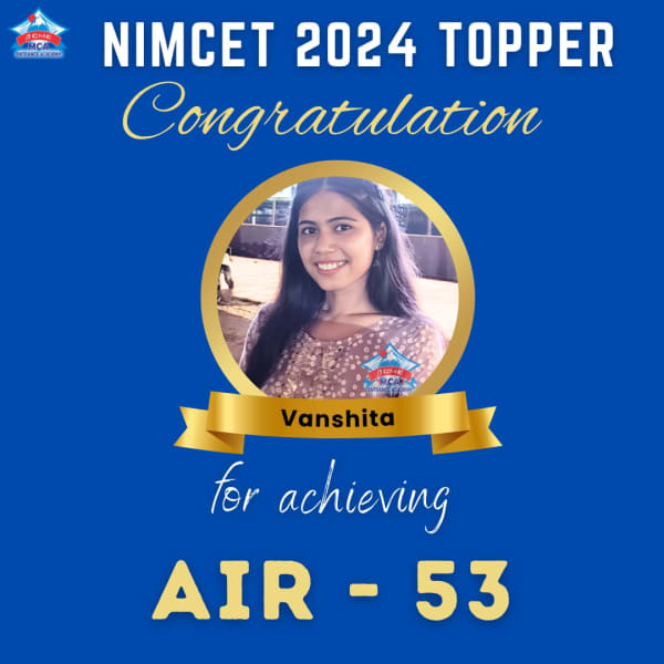 Vanshita — AIR 53, NIMCET 2024 topper photo, ACME Academy