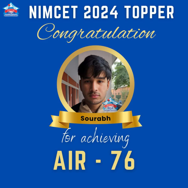 Sourabh — AIR 76, NIMCET 2024 topper photo, ACME Academy