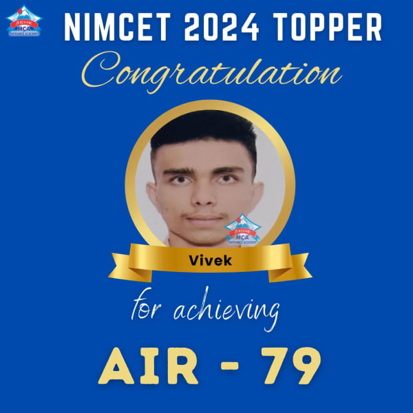 Vivek — AIR 79, NIMCET 2024 topper photo, ACME Academy