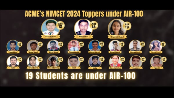 Acme Academy Nimcet 2024 Toppers — NIMCET Selection, NIMCET 2024 topper photo, ACME Academy