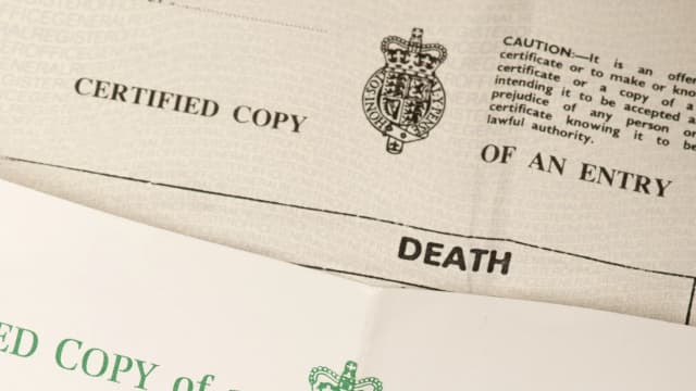 Registering a death and obtaining a death certificate