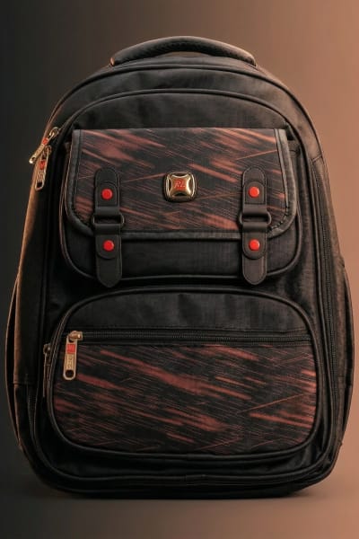 Mochila - H.L Preto + Vermelho