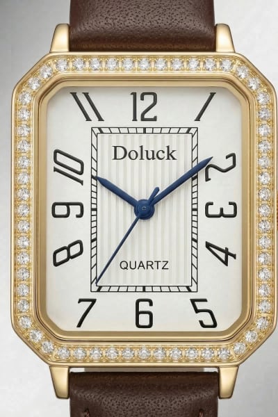 Relógio Feminino Retangular – Quartz Doluck