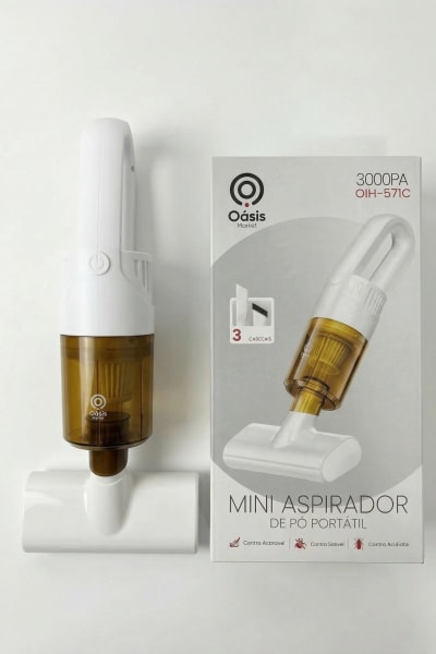 Mini Aspirador de Pó Portátil – Oasis OIH-5710 Branco
