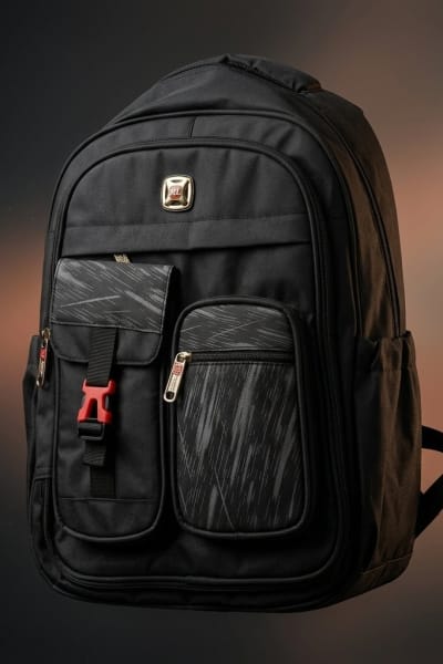Mochila - H.L Preto + Cinza