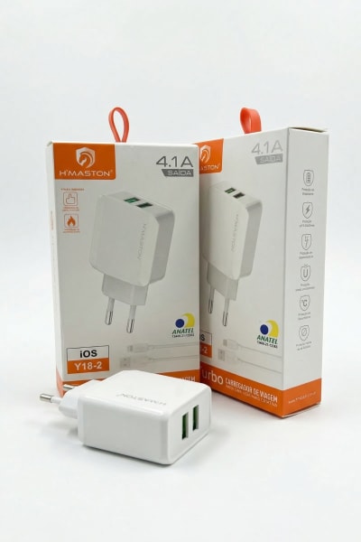 Carregador iOS USB – H’Maston Branco