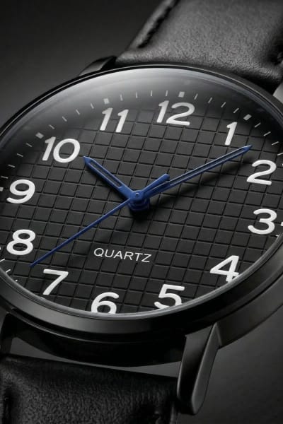 Relógio Masculino Redondo – Quartz Preto All Black