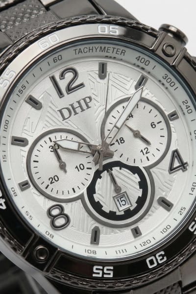Relógio Masculino Redondo – Quartz DHP Preto