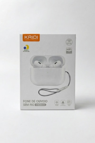 Fone de Ouvido Sem Fio TWS – Kaidi KNC5603 Branco