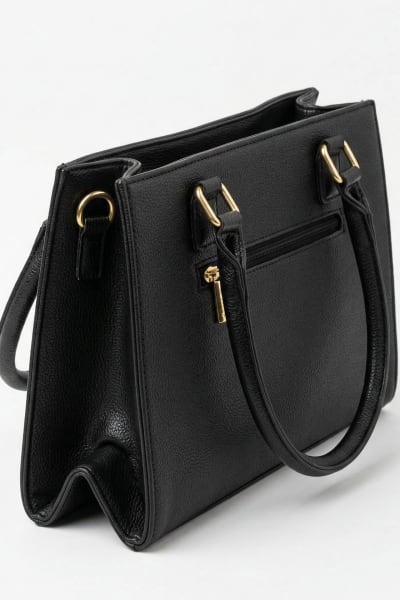 Bolsa com Fecho Frontal Preto