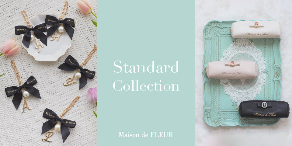 Marroncream リボンボストンバッグ（ブラック/ピンク） / Maison de FLEUR（メゾンドフルール）のレディースバッグ・ポーチ【8A33F0J2500】｜ファッション通販のSTRIPE  CLUB