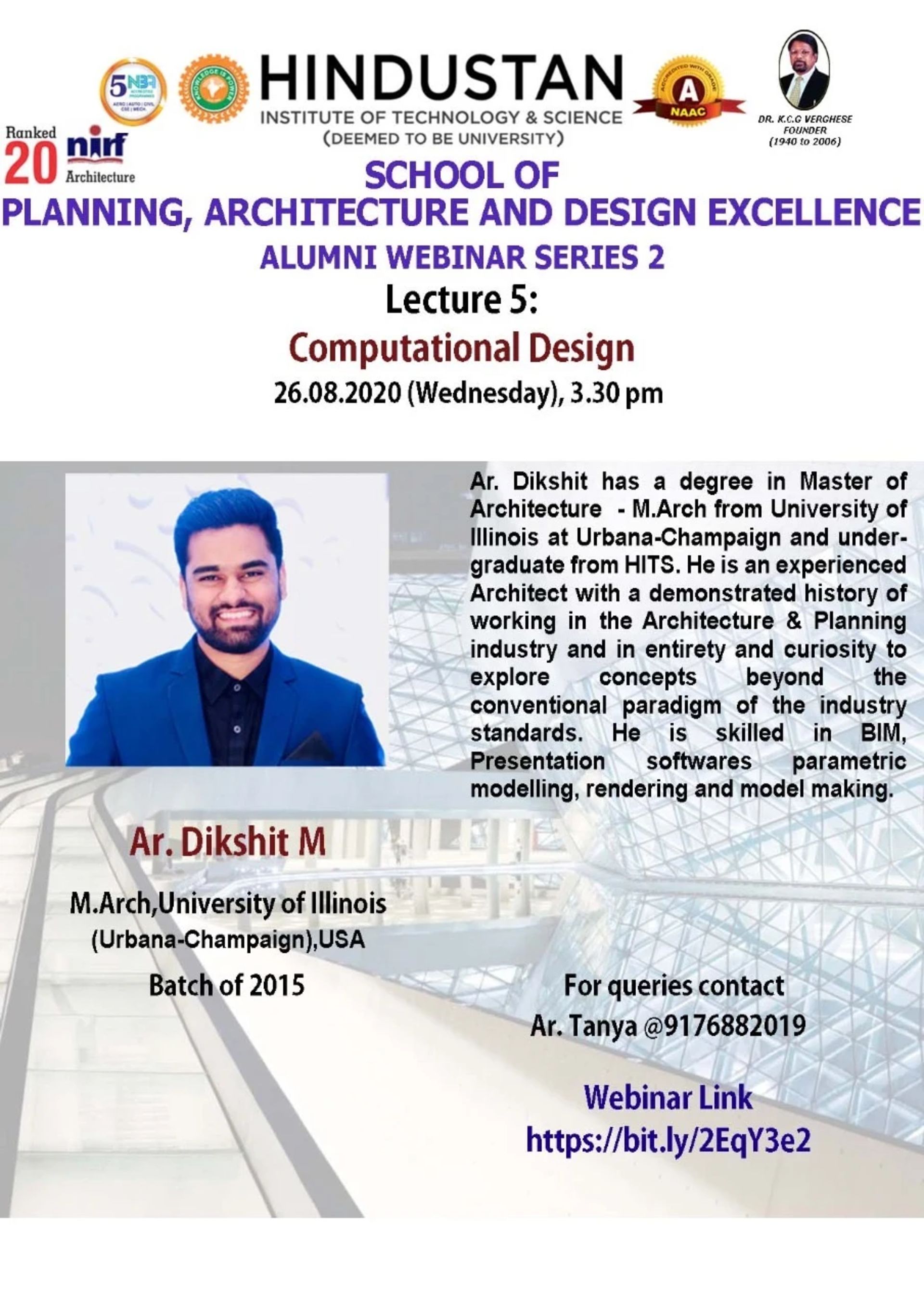 Lecture by Binge Studio on Computational Design.