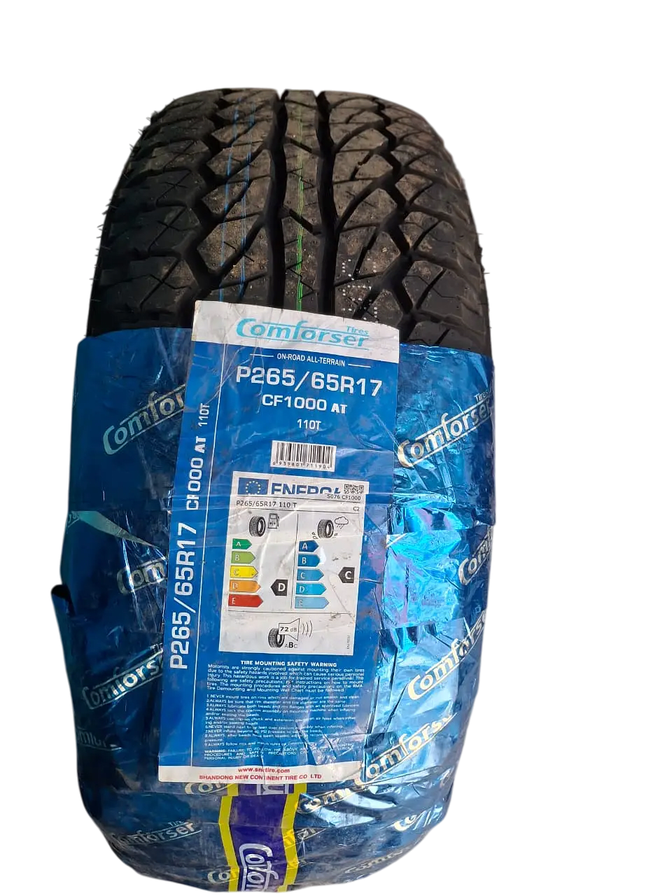 RoadX RXQUEST C02 tire, 205R16C index of 110/108R and an 8PR (8 Ply Rating).