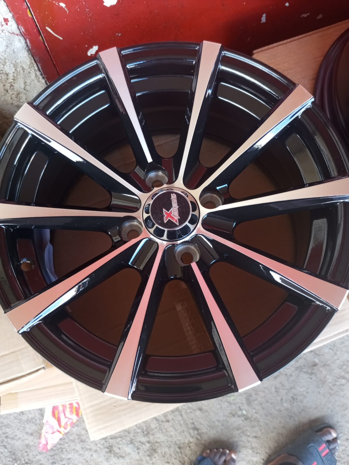 X Racing Black & Machined 10-Spoke Alloy Wheel Rim – 4 Lug