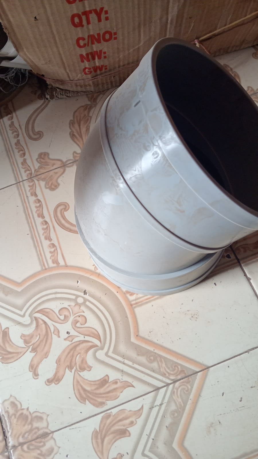 6 Inch 60 Degree PVC Bend