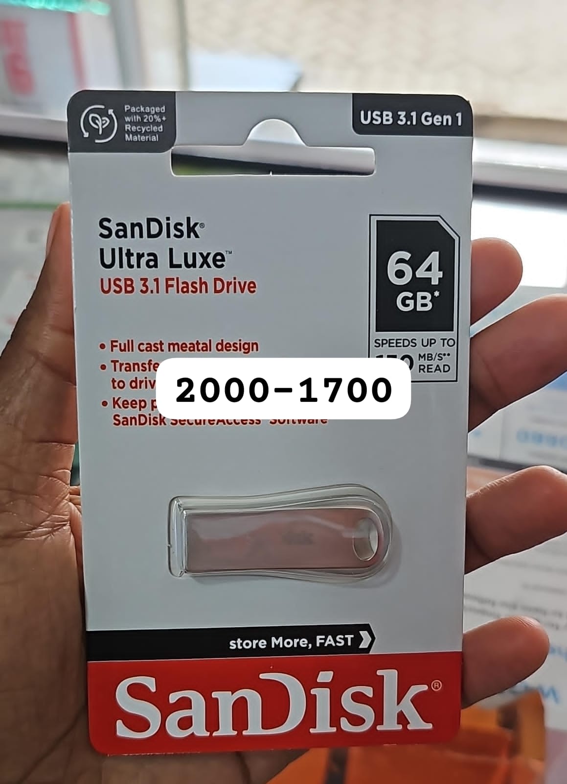 SanDisk Ultra Luxe USB 3.1 Flash Drive 64GB