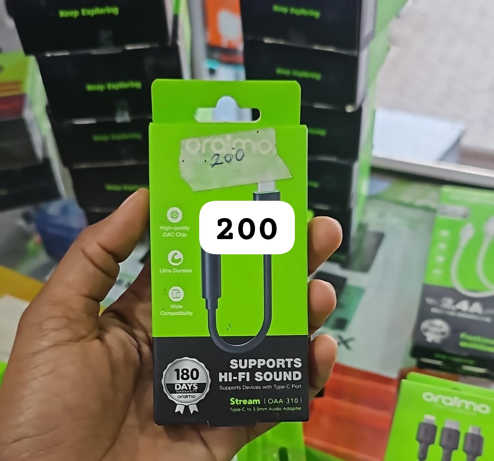Oraimo Stream Type-C to 3.5mm Hi-Fi Audio Adapter (OAA-310)