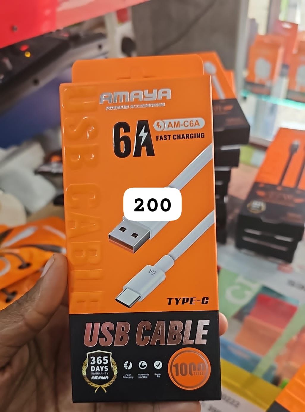 Amaya AM-M01 3.1A Fast Charging Micro-USB Data Cable (1.2m / 1200mm)