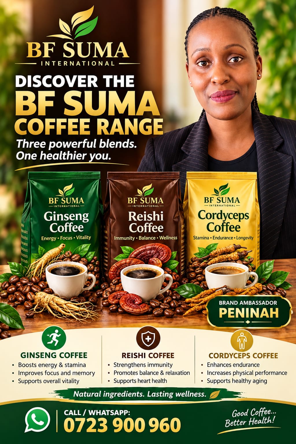 BF Suma Functional Coffee Range - 3 Pack Health Blend Set