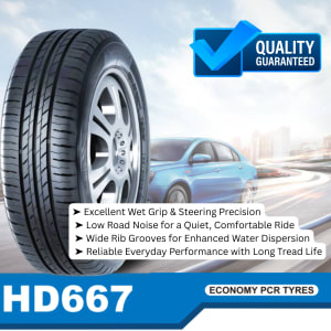 Haida HD667 Tread Pattern Detail - Superior Wet Grip Technology