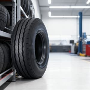Haida HD718 185R14C Commercial Tyre Front View - Ribbed Tread Design.